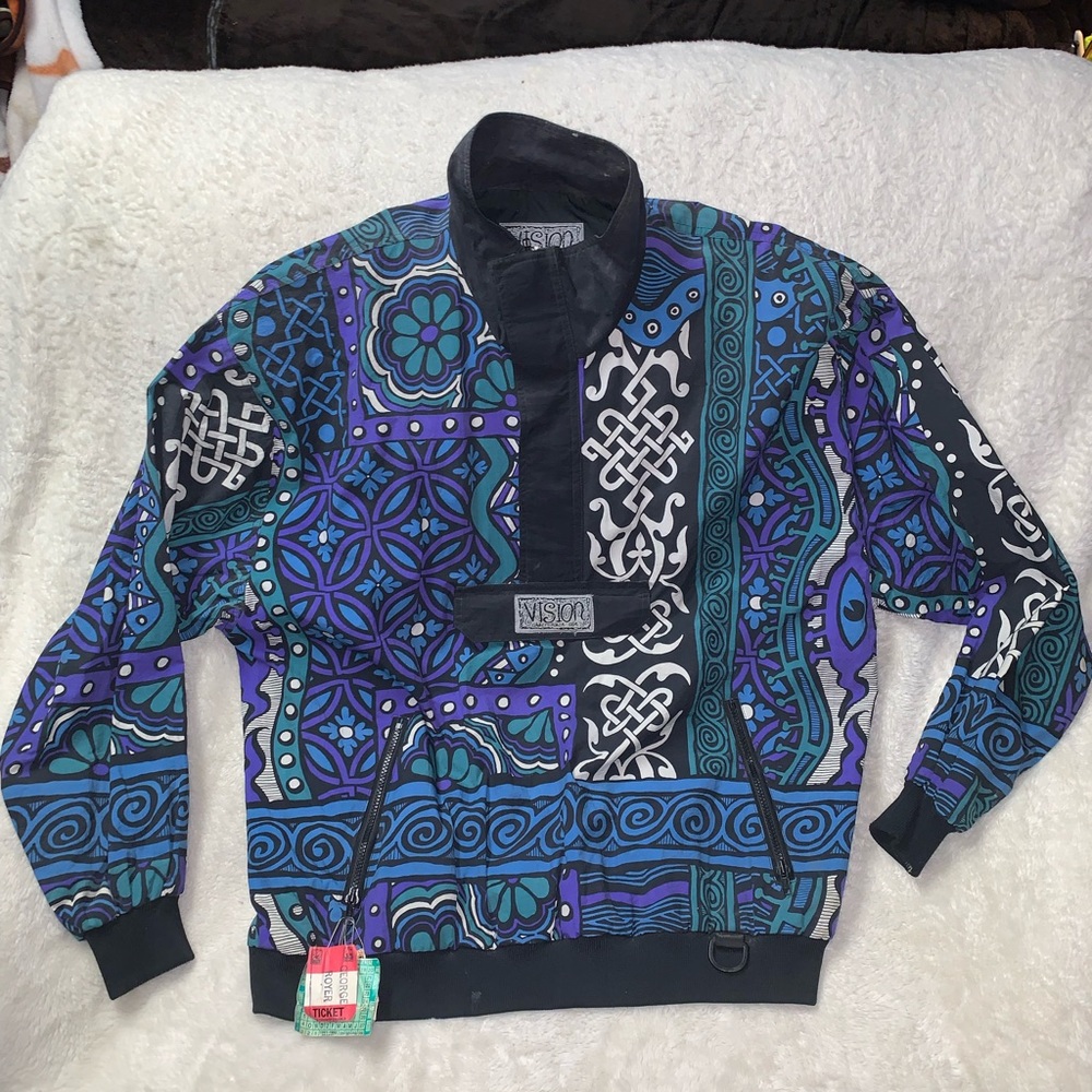 Vintage 80’s Vision Street Wear snowboarding suit coat pants RARE